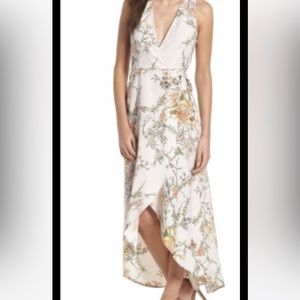 LEITH Floral wrap dress